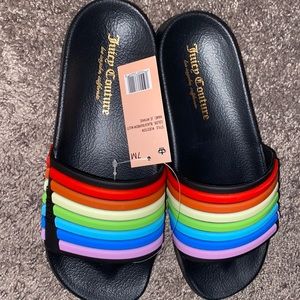 Women’s Multi-Color Juicy Couture slides. Brand New